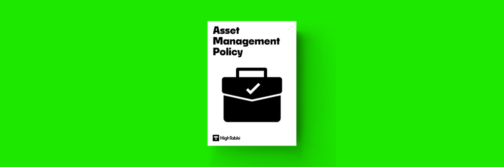 ISO 27001 Asset Management Policy