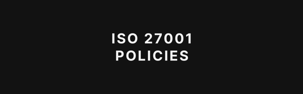 ISO 27001 Policies Logo