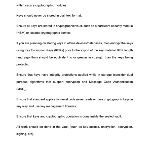 Cryptographic Key Management Policy Example 6