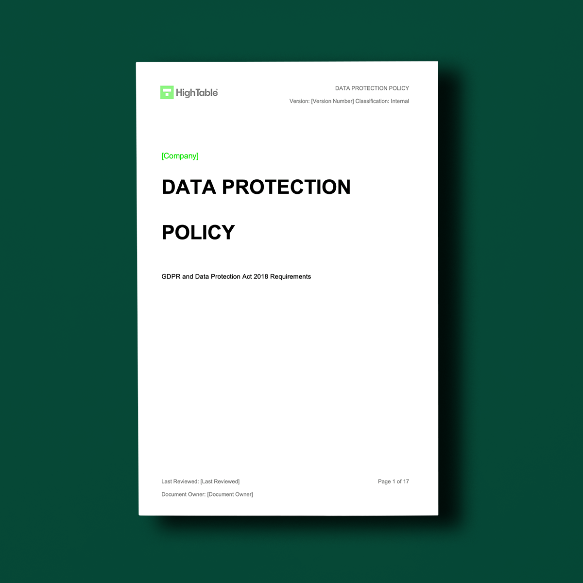 ISO 27001 Data Protection Policy Explained + Template
