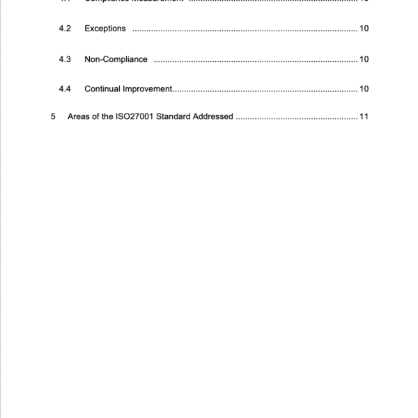 ISO 27001 Secure Development Policy Template Example 4