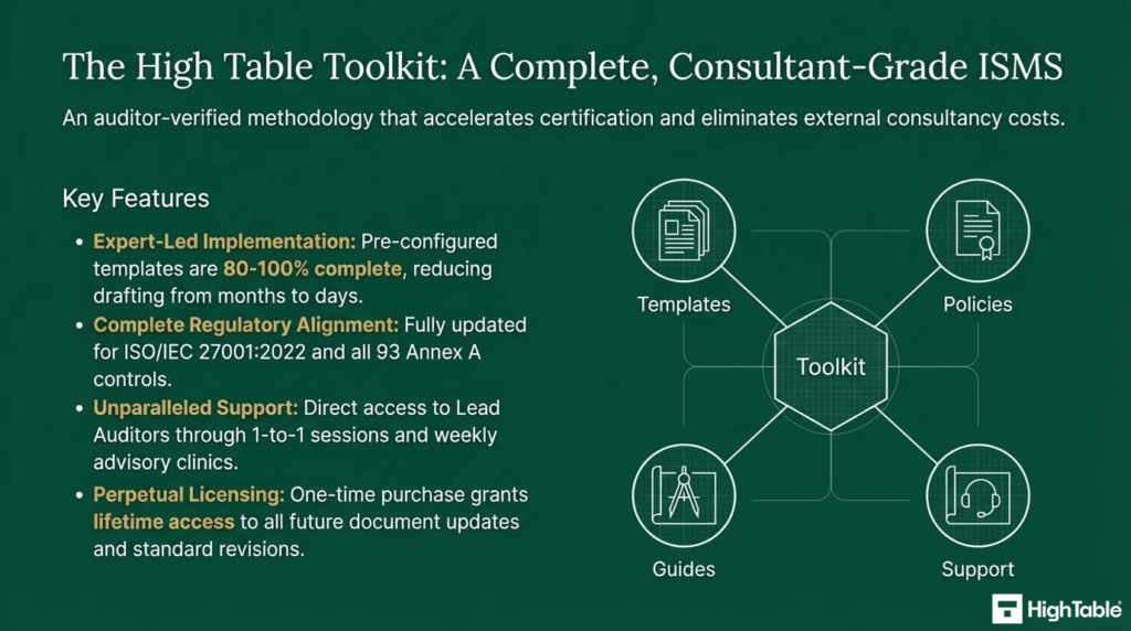 ISO 27001 Toolkit - A complete consultant grade ISMS