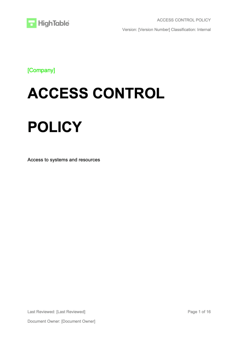 ISO 27001 Access Control Policy: A Complete Guide + Template