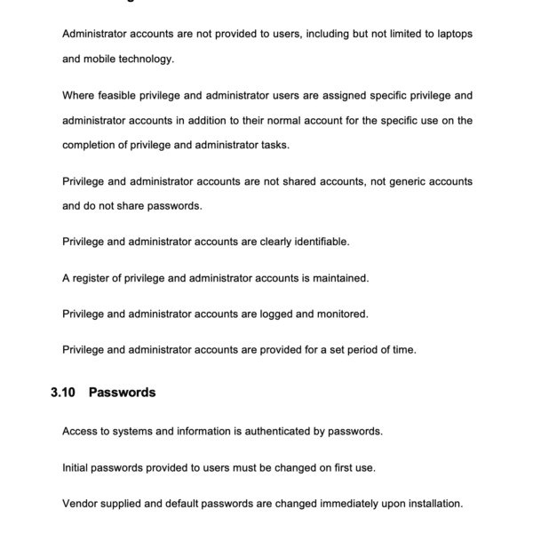 ISO 27001 Access Control Policy Page 6