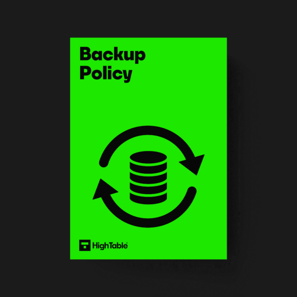 ISO 27001 Backup Policy Template