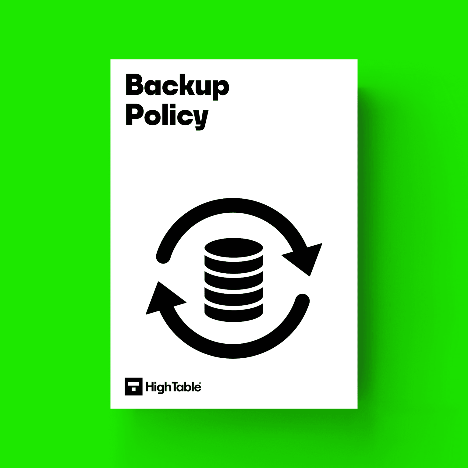 ISO 27001 Backup Policy Template