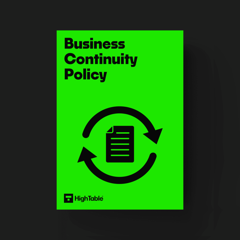 ISO27001 Business Continuity Policy-Black
