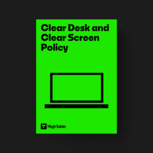 ISO 27001 Clear Desk and Clear Screen Policy Template