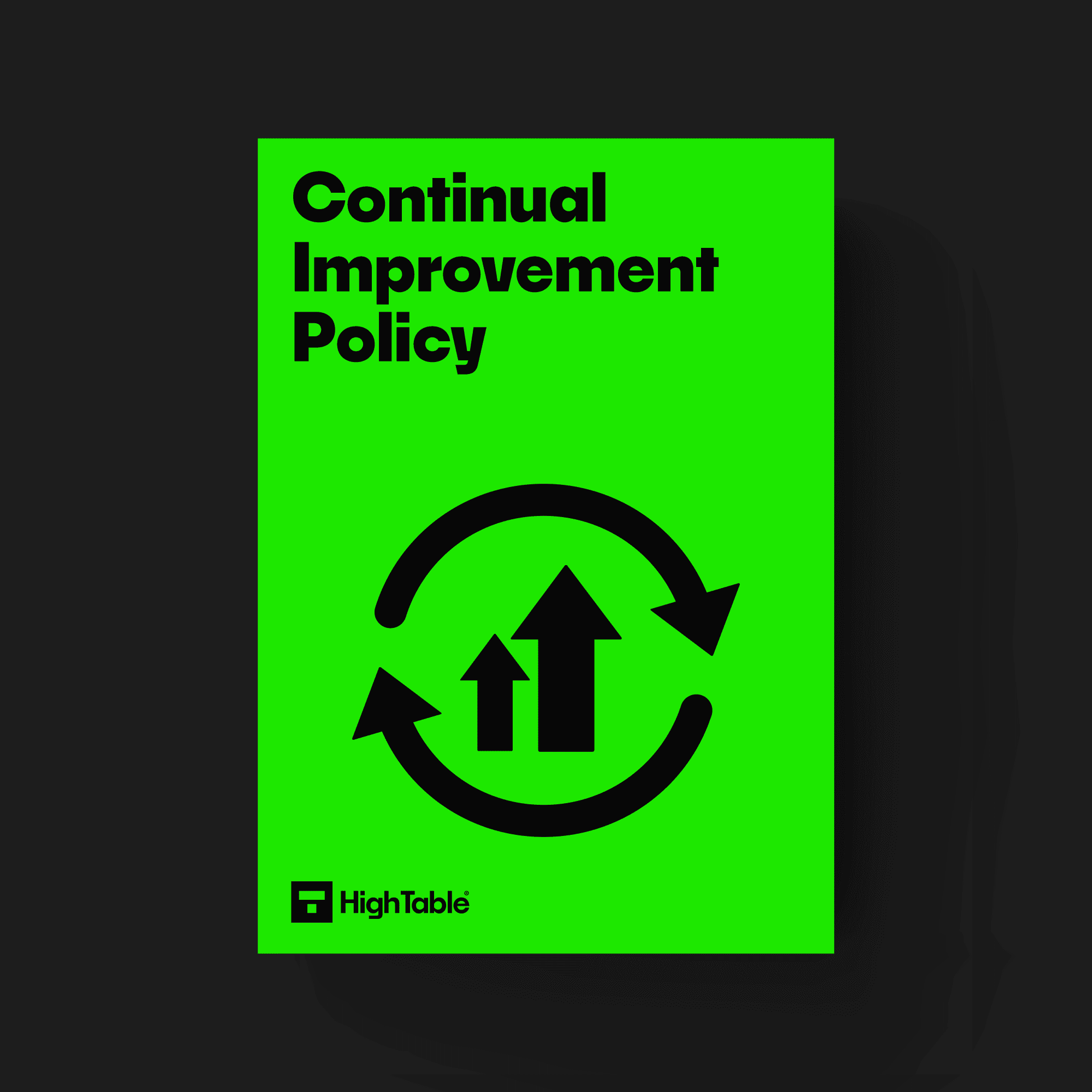 ISO 27001 Continual Improvement Policy Template
