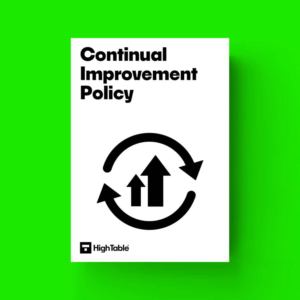 ISO27001 Continual Improvement Policy-Green