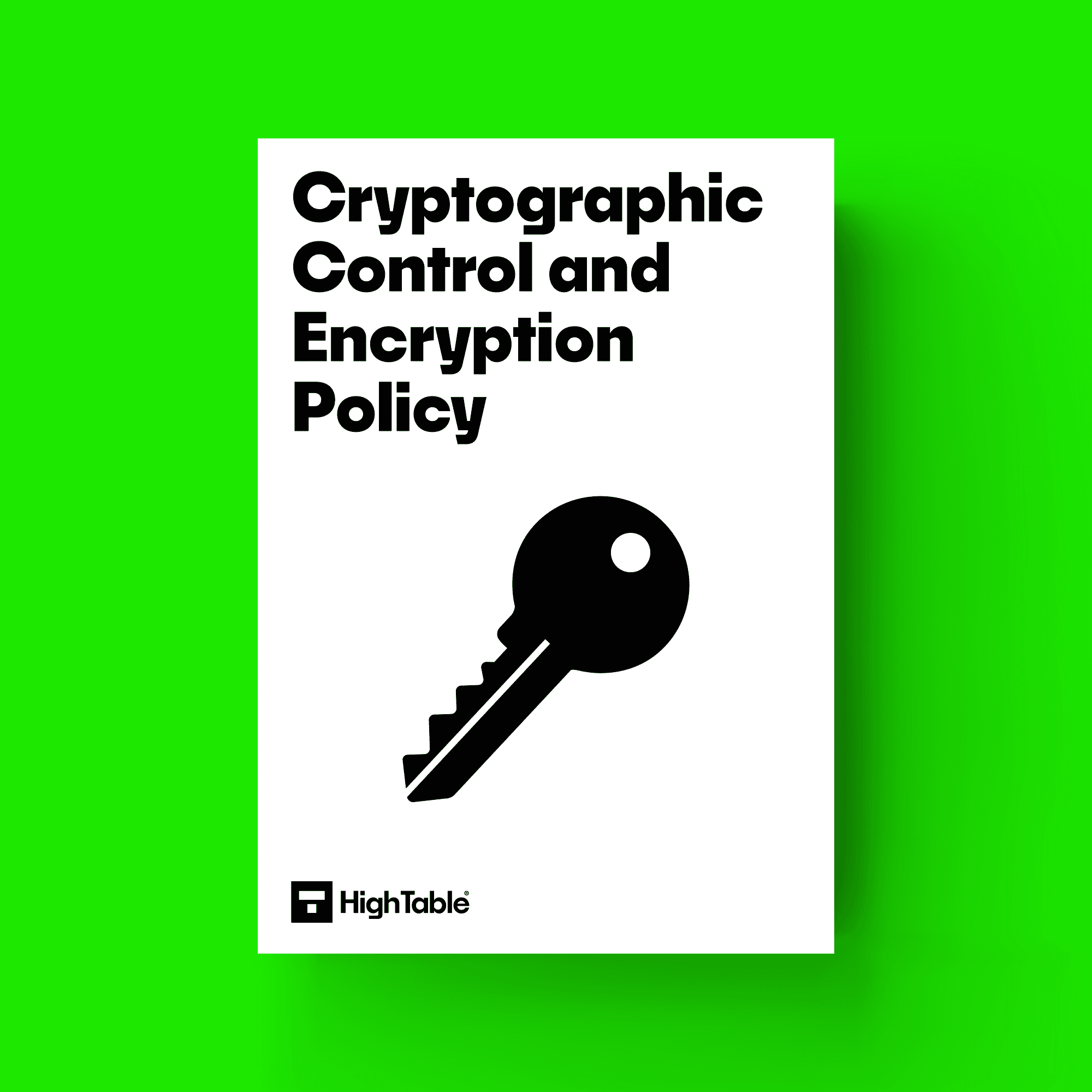 ISO 27001 Cryptographic Control and Encryption Policy Template