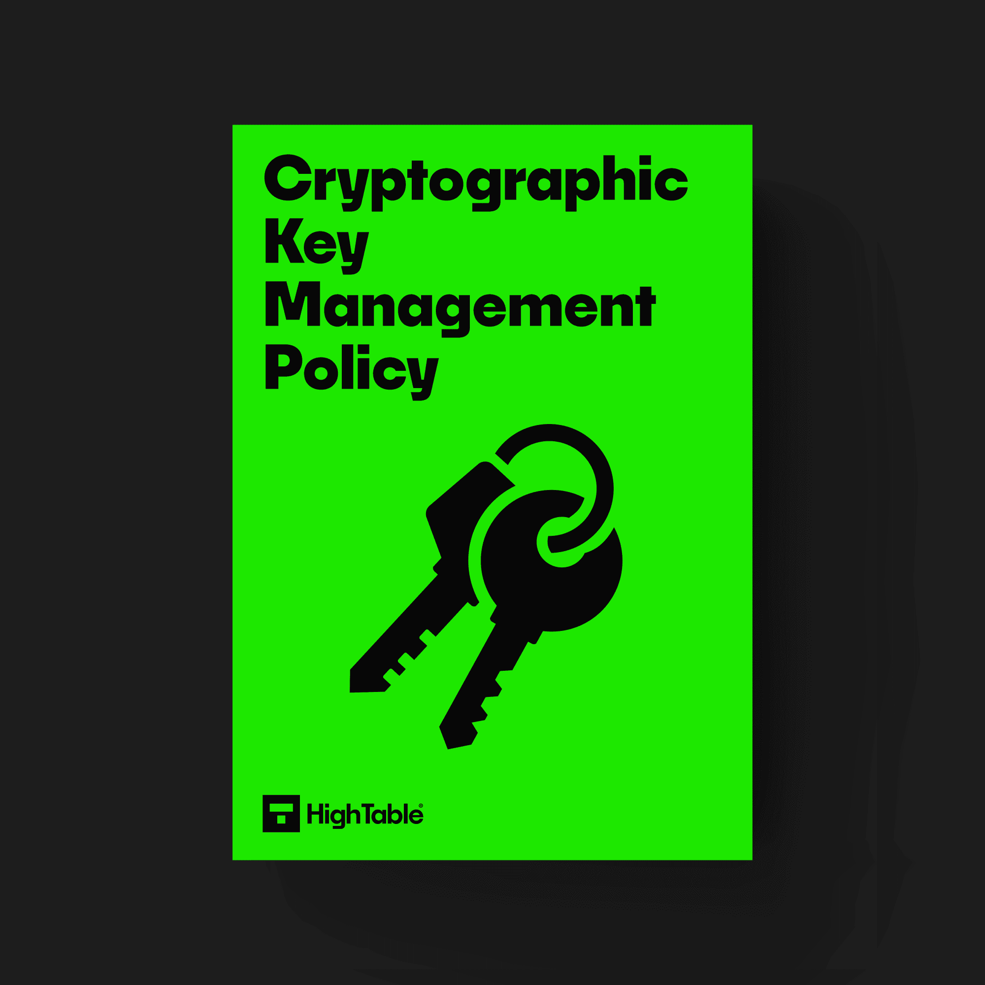 ISO 27001 Cryptographic Key Management Policy Template