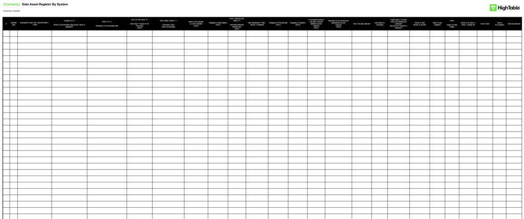 The Ultimate Data Retention Policy Template - High Table