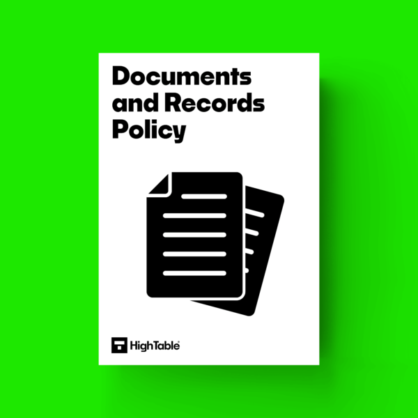 ISO 27001 Documents and Records Policy Template