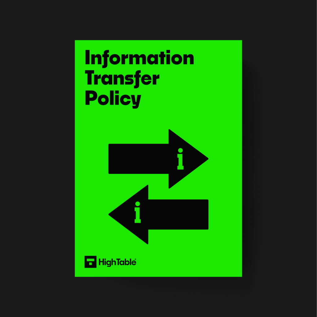 ISO 27001 Information Transfer Policy Template
