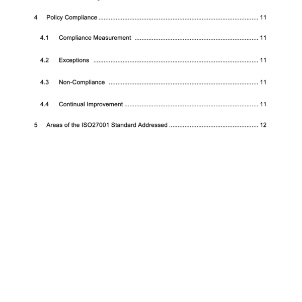 ISO 27001 Information Transfer Policy Page 3