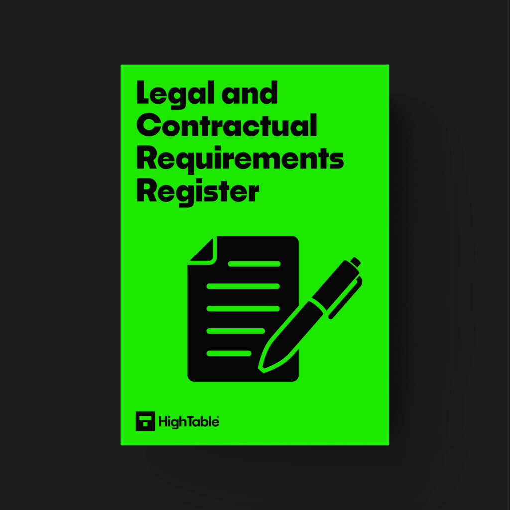 ISO27001 Legal and Contractual Requirements Register-Black