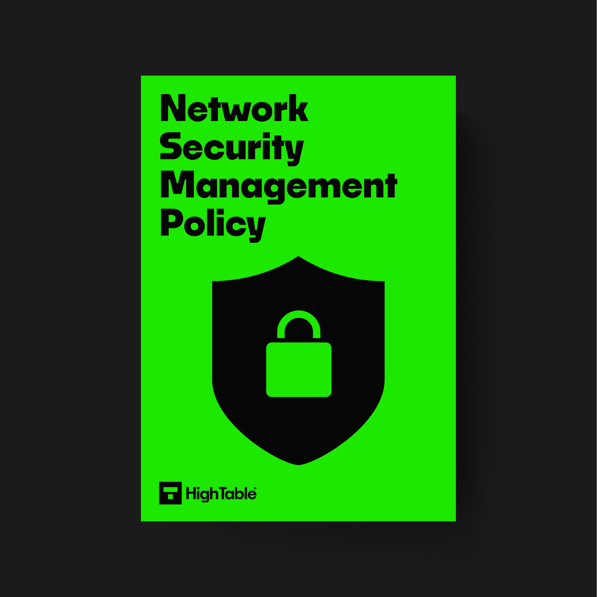 ISO 27001 Network Security Management Policy Template