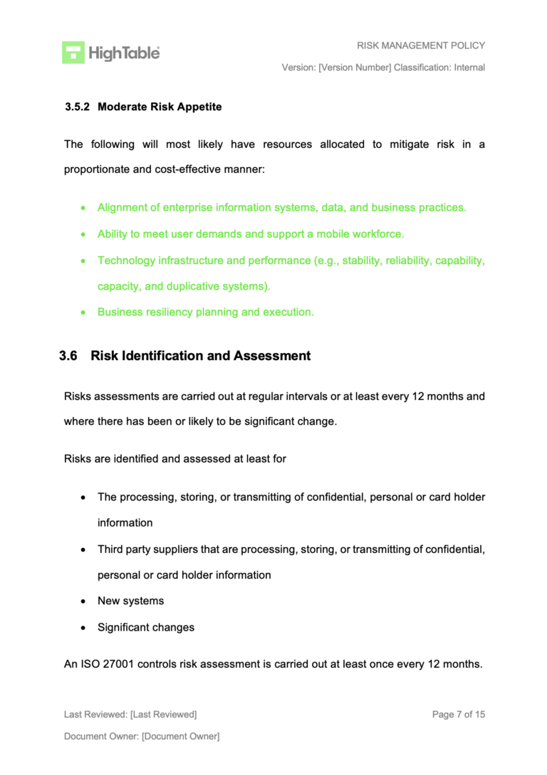 ISO 27001 Risk Management Policy: A Complete Guide + Template