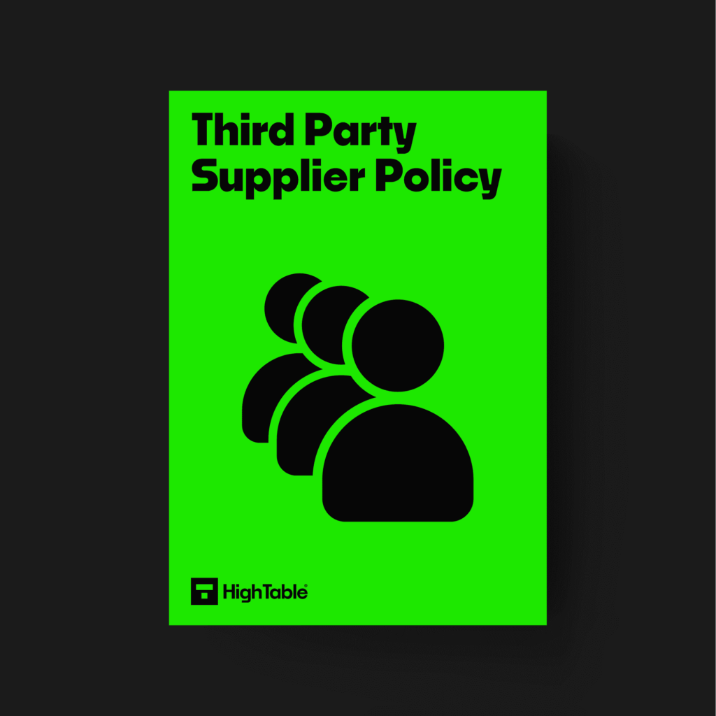 ISO 27001 Third Party Supplier Policy-Black