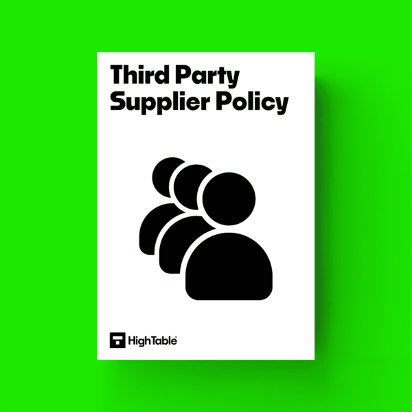 ISO 27001 Third Party Supplier Policy Template