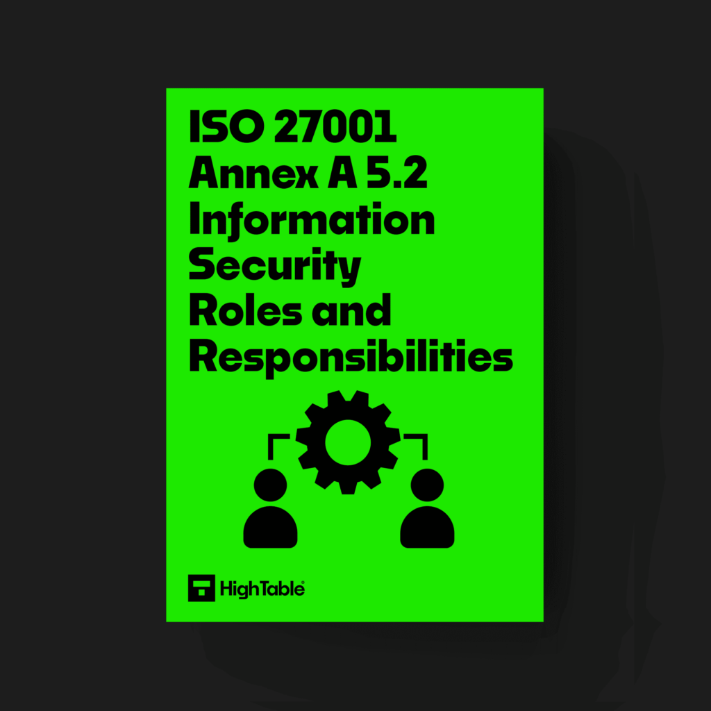 ISO 27001 Annex A 5.2 Information Security Roles and Responsibilities-Black