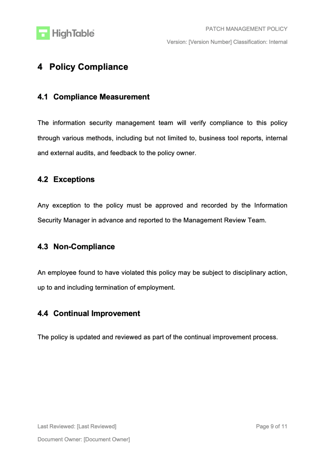 The Ultimate ISO 27001 Patch Management Policy Template