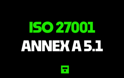 ISO 27001 Annex A 5.1 Policies for Information Security