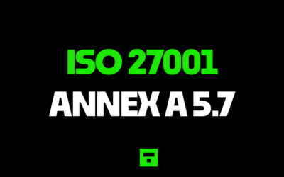 ISO 27001 Annex A 5.7 Threat Intelligence