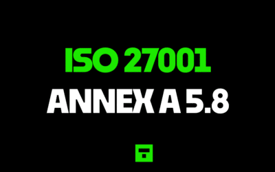 ISO 27001 Annex A 5.8 Information Security In Project Management
