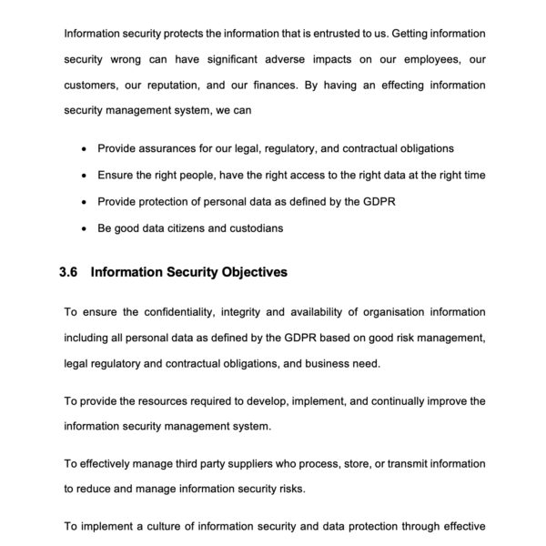 ISO27001 Information Security Policy Example 6
