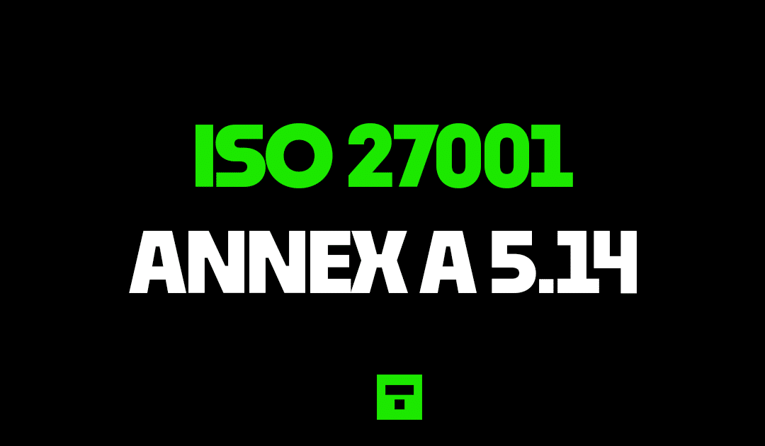 ISO 27001 Annex A 5.14 Information Transfer
