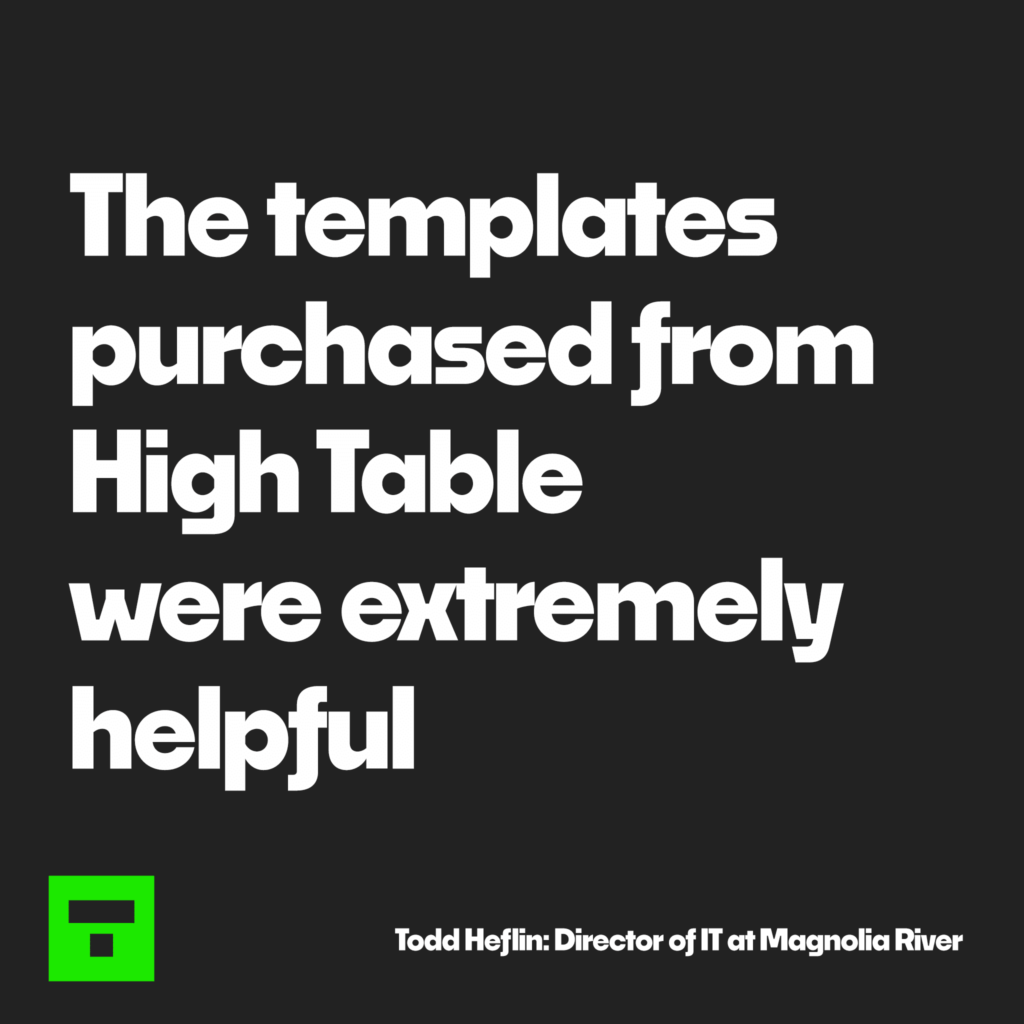 High Table Review 19