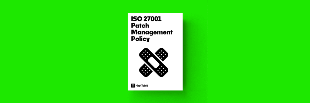 ISO 27001 Patch Management Policy