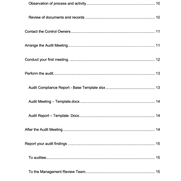 How to conduct internal audit page 3