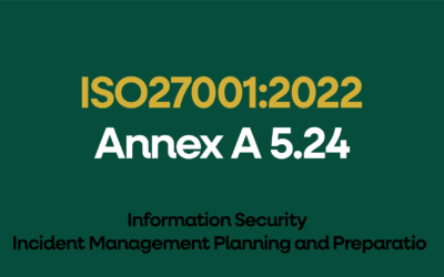 ISO 27001:2022 Annex A 5.24 Information Security Incident Management Planning and Preparation Explained