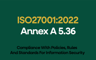 ISO 27001:2022 Annex A 5.36 Compliance With Policies, Rules And Standards For Information Security Explained