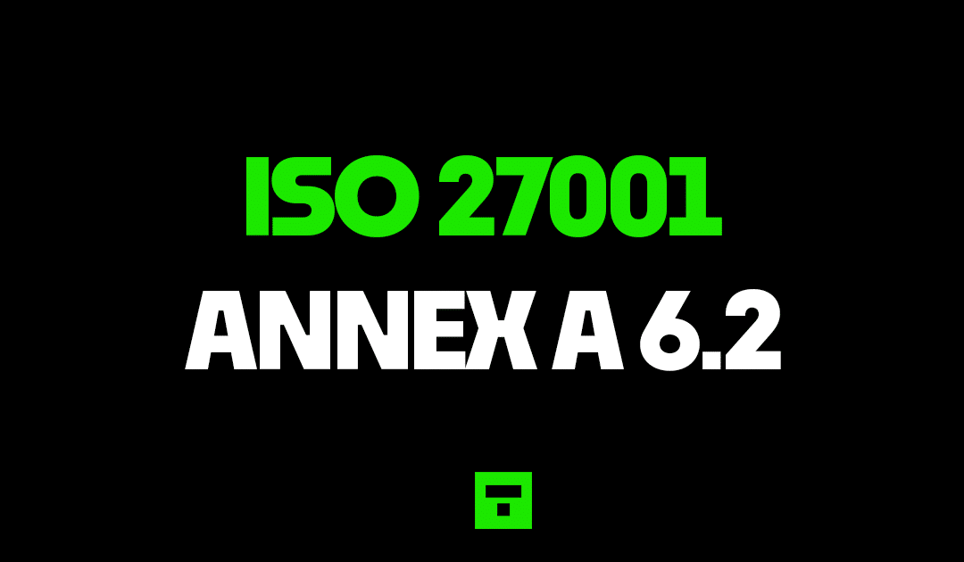 ISO 27001 Annex A 6.2 Terms Of Employment