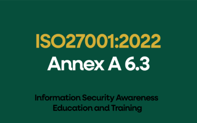 ISO 27001:2022 Annex A 6.3 Information Security Awareness Education and Training Explained