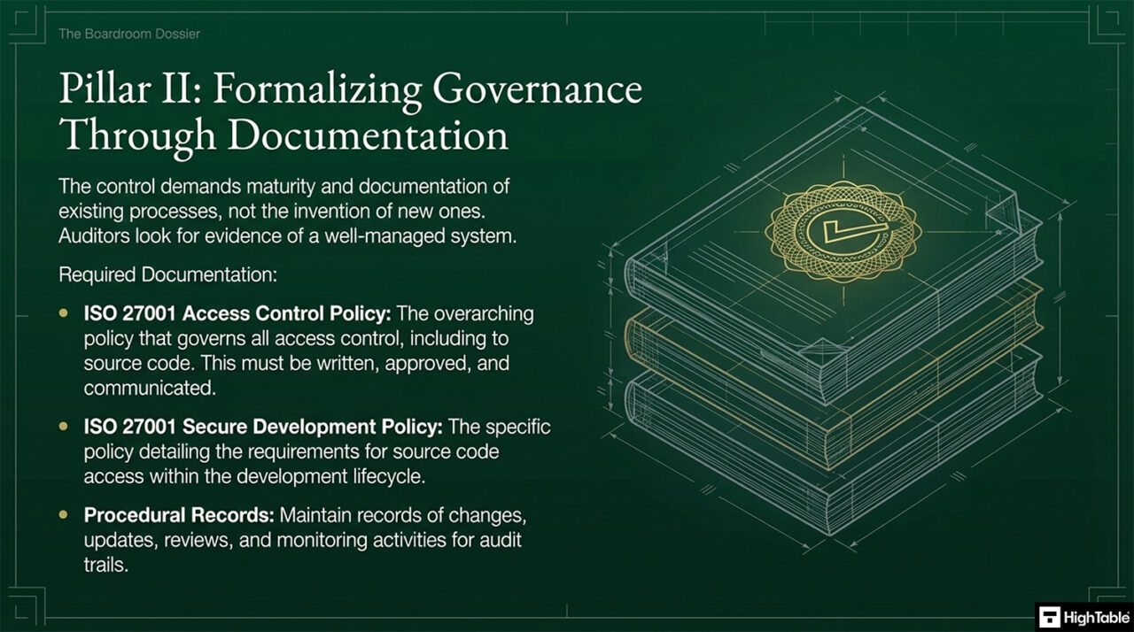 ISO 27001 Access to Source Code Explained (Annex A 8.4) - High Table