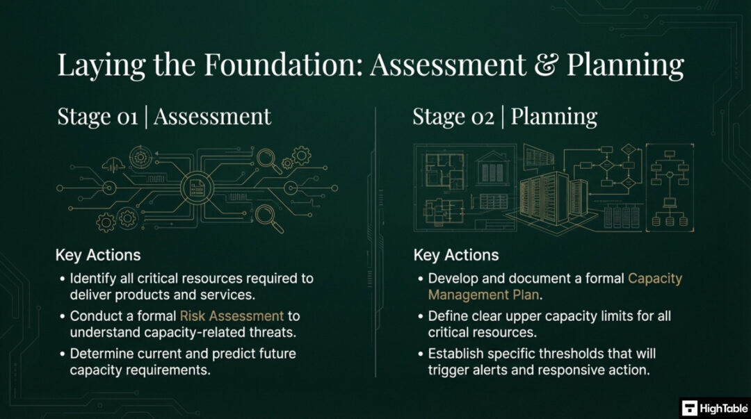 ISO 27001 Capacity Management Explained (Annex A 8.6) - High Table