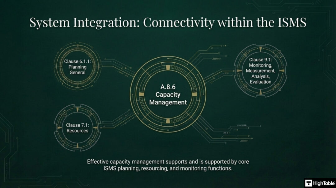 ISO 27001 Capacity Management Explained (Annex A 8.6) - High Table