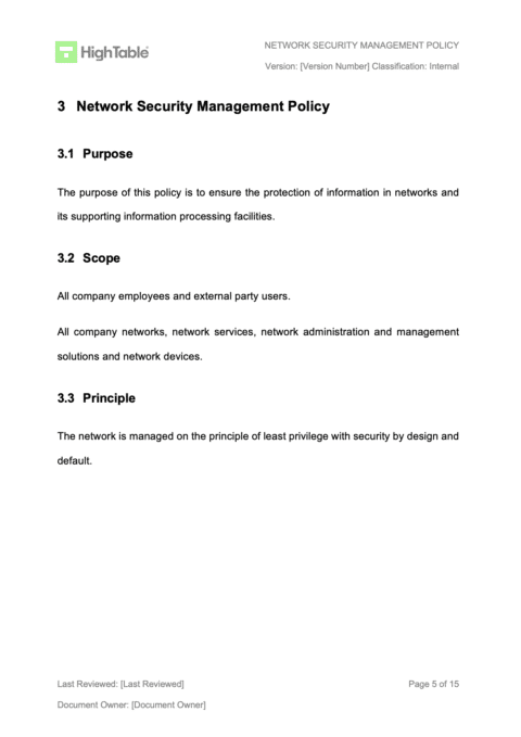How to write an ISO 27001 Network Security Policy + Template