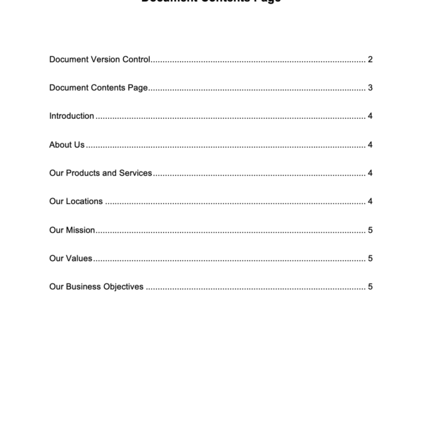 ISO 27001 Organisation Overview Template Example 2