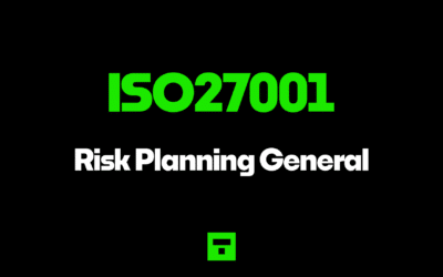 ISO27001 Risk Planning General