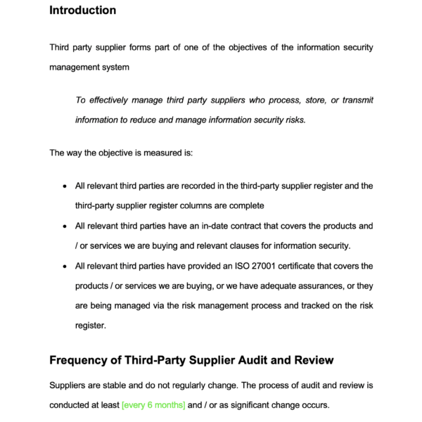 How to conduct an ISO27001 Supplier Audit 4