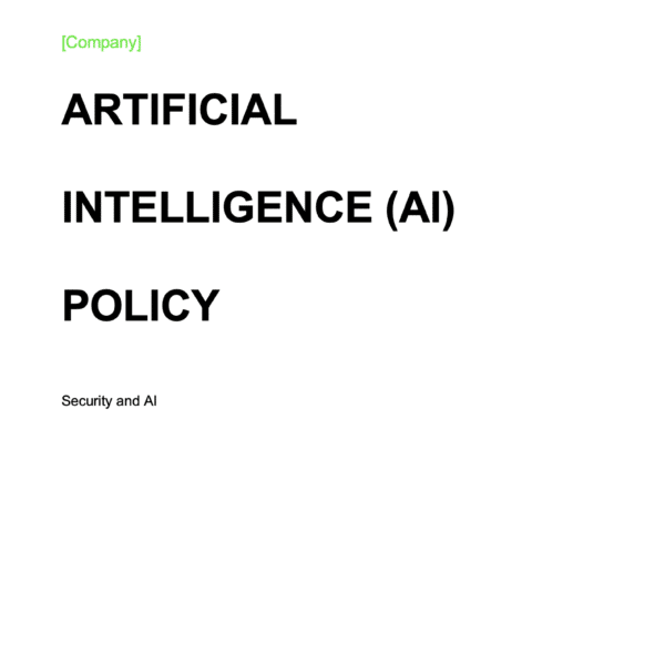 AI Security Policy Page 1