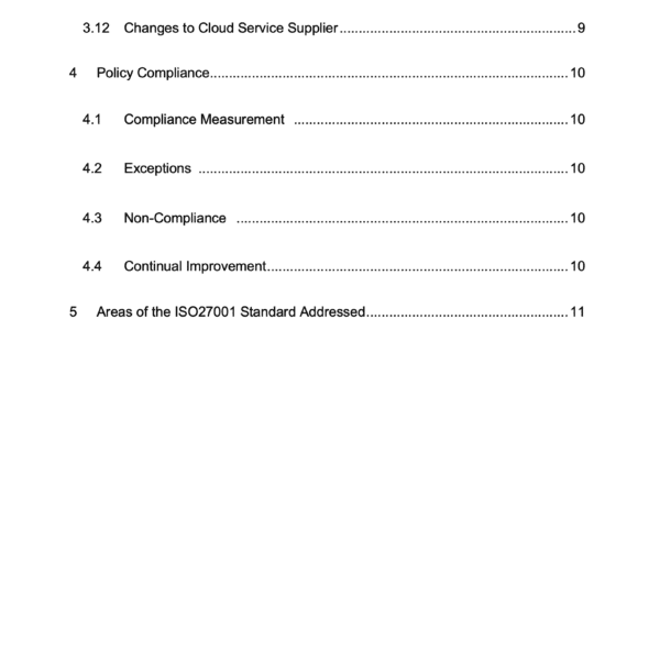 Cloud Security Policy Page 3