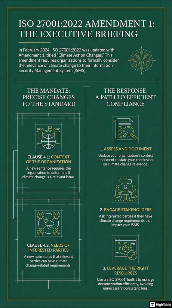 ISO27001-2022 Amendment 1 Executive Briefing Summary
