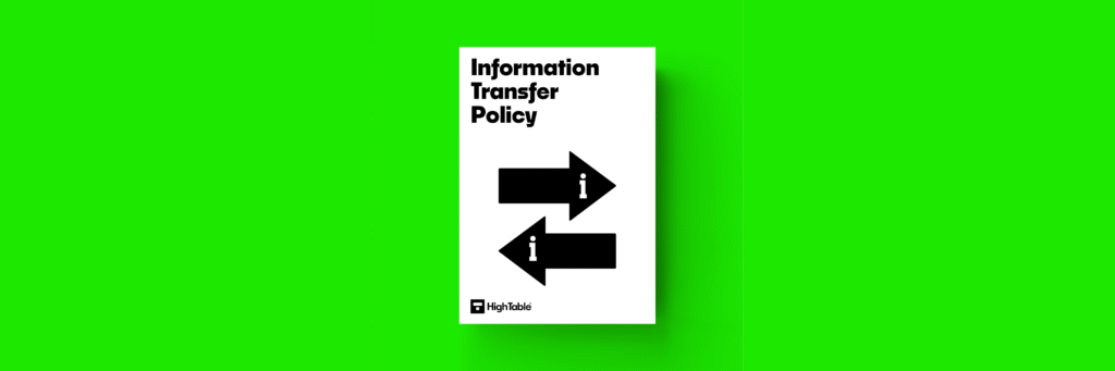 ISO 27001 Information Transfer Policy